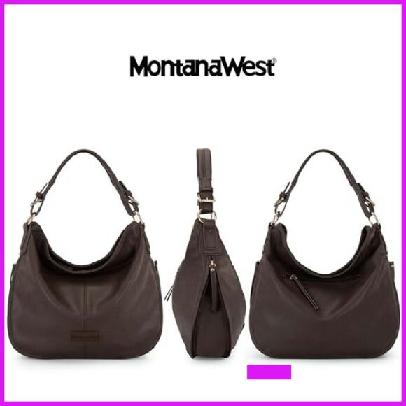 Vegan Leather Hobo Shoulder Bag Chic Casual Work Purse Expandable Compartments - Picture 3 of 7